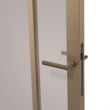 Arne & Bodil binnendeur ABE108 brons glas - metallic brons staallook afwerking