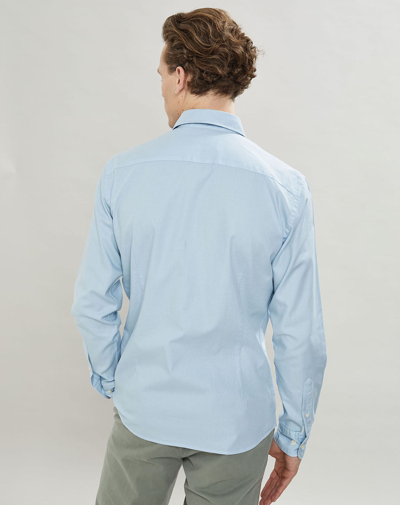 Hackett London Chemise Slim Fit Oxford bleu clair