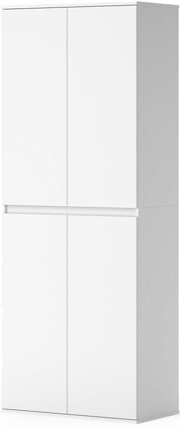 Vicco Kleiderschrank Claus, Weiß, 74 x 191.5 cm mit 4 Türen