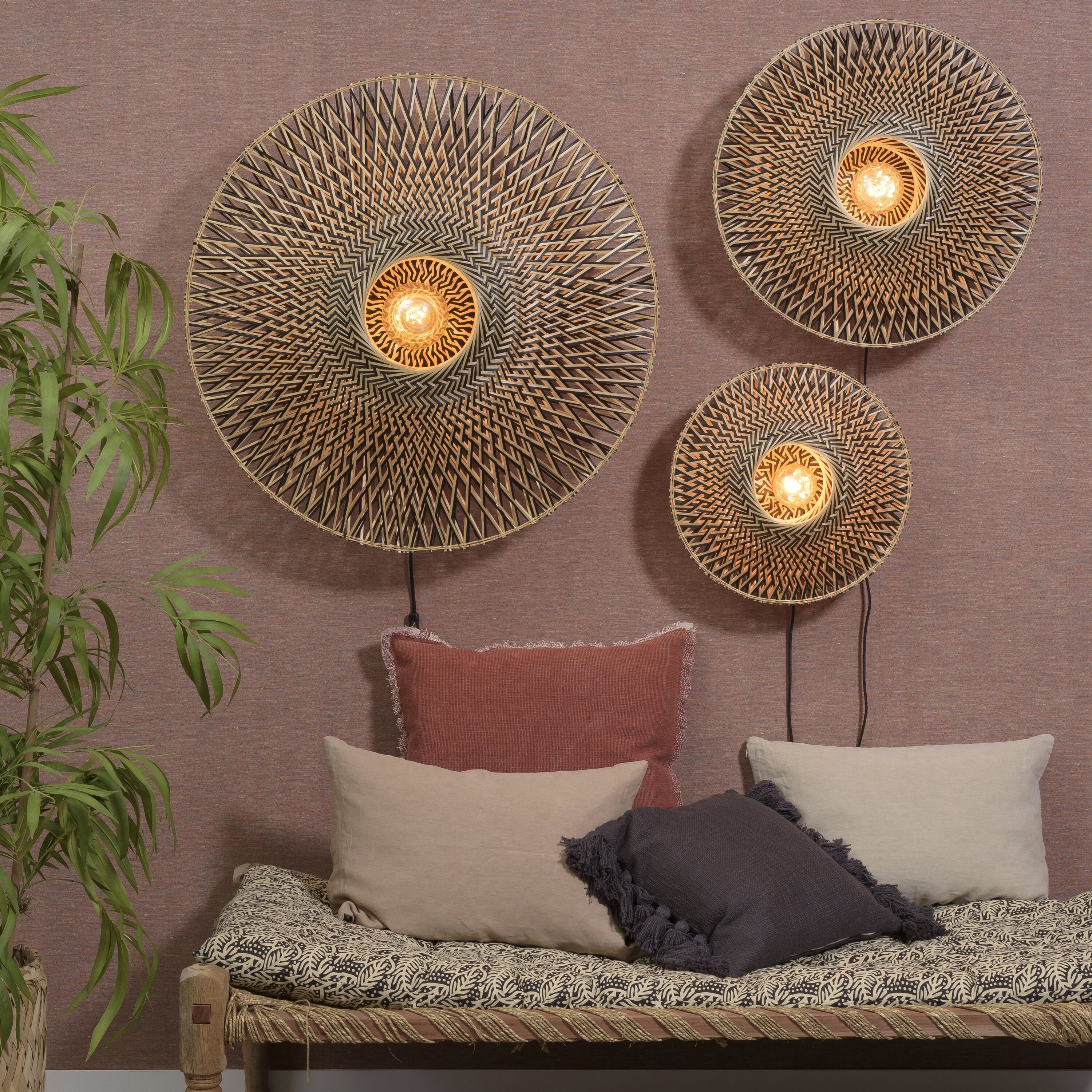 GOOD&MOJO Bali Wandlamp M - Ã 60 cm