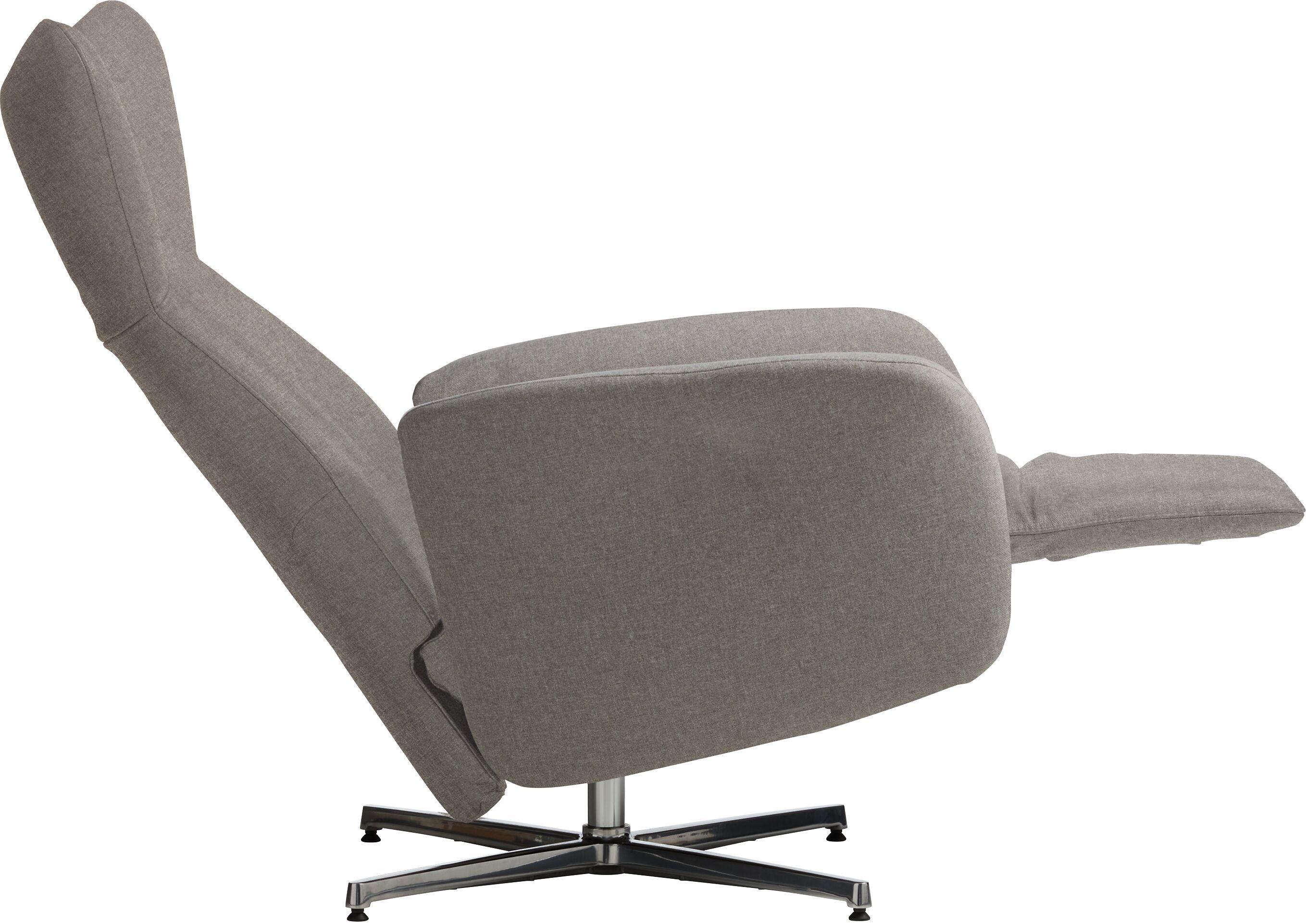 ASCAN Relaxsessel - Hellgrau / B: 76.0 cm x T: 78.0 cm x H: 114.0 cm