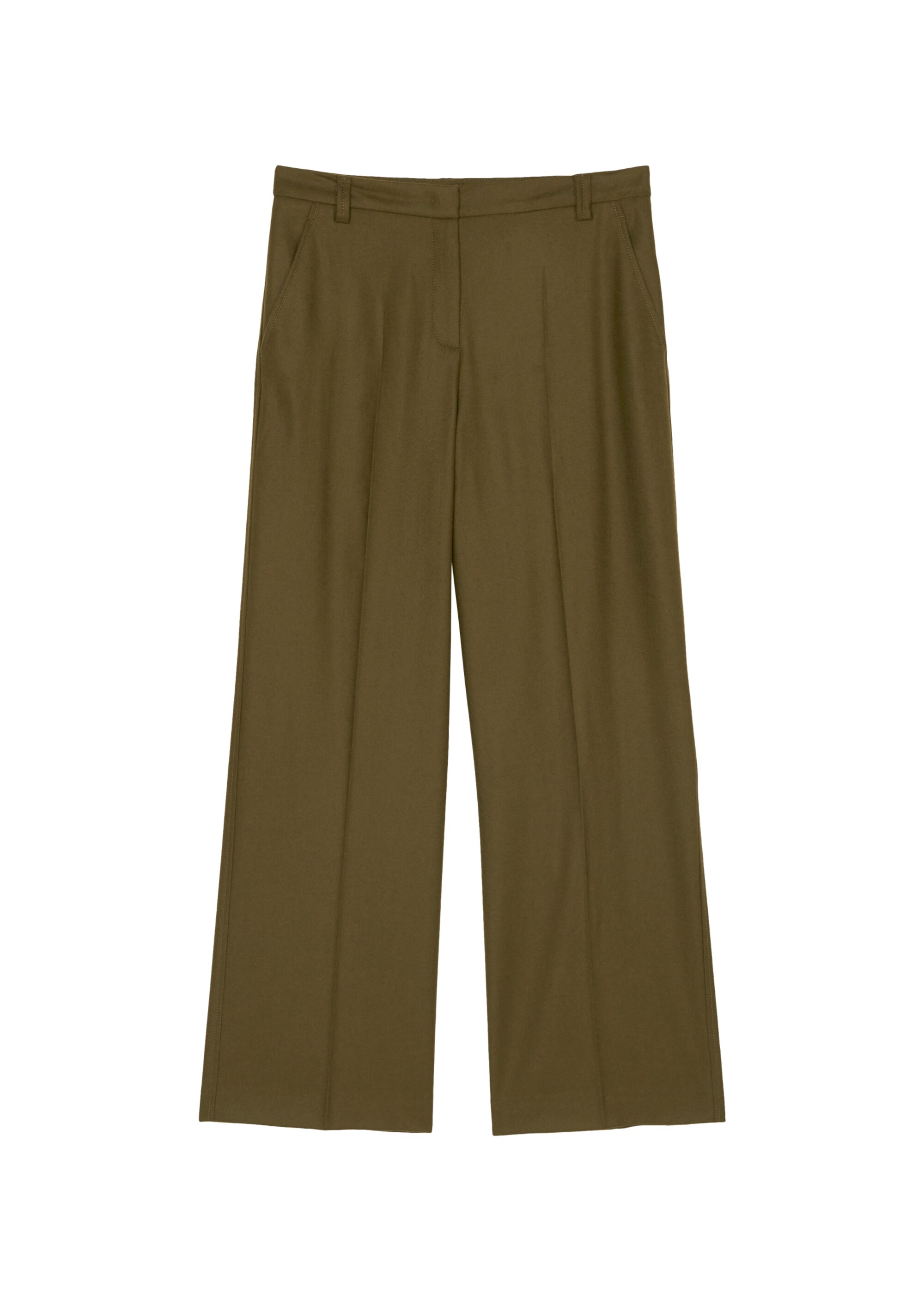 Gerade Hose aus Schurwolle-Mix