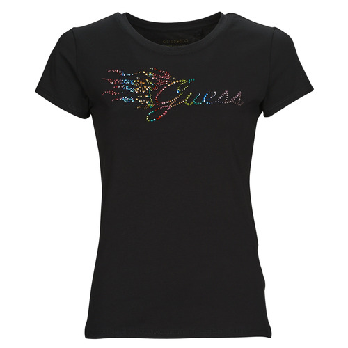 Guess - SS GUESS FLAME LOGO R4 - Noir