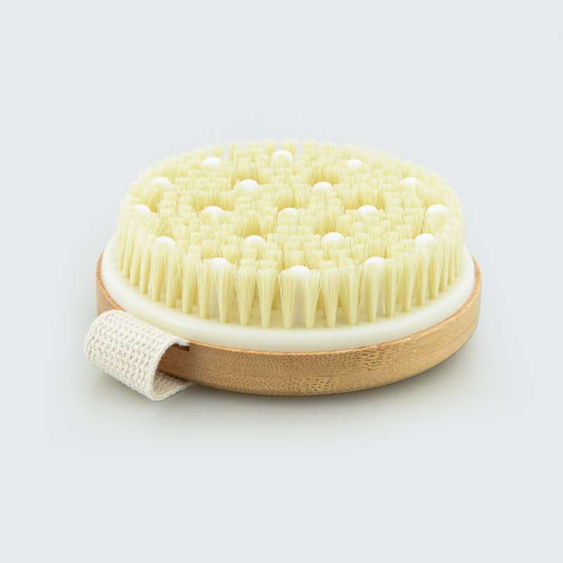 Brosse corporelle ronde bambou