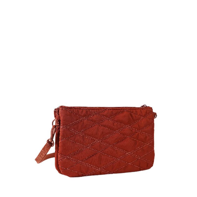 Sac bandoulière Emma 24 cm New Quilt Brandy Brown