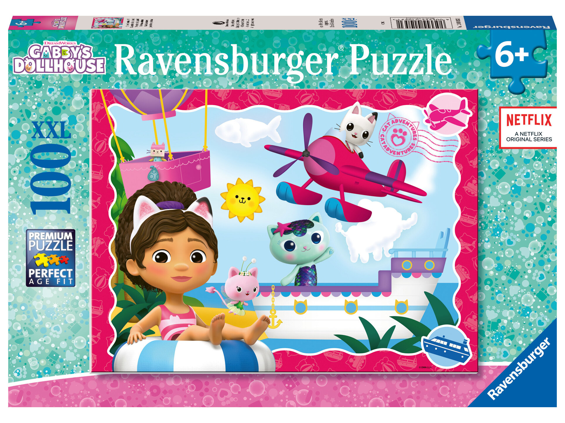 PUZZLE GABBY'S RAVENSBURGER 100 PEÇAS XXL