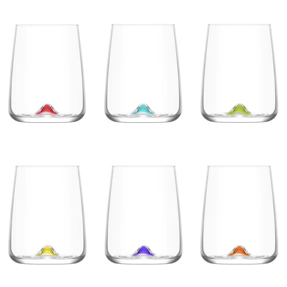 Boîte de 6 gobelets de couleurs Malaga 36 cl Trend'up