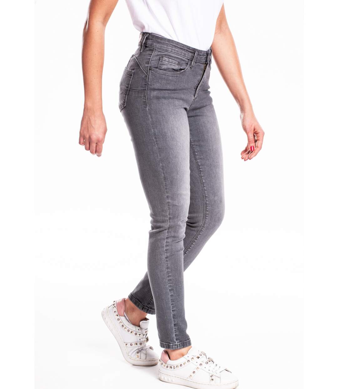 Jeans slim push up stretch CASAL GRIS