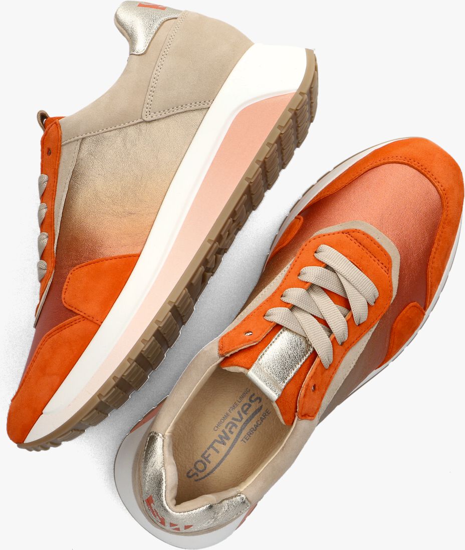 SOFTWAVES oranje softwaves lage sneakers 8.94.01