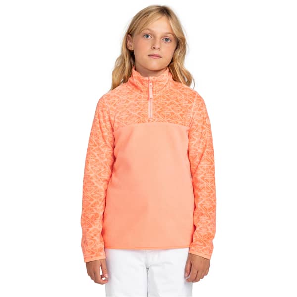 Sweat polaire ROXY WHITECAMP PEACH PINK ROXYGRAM TONAL