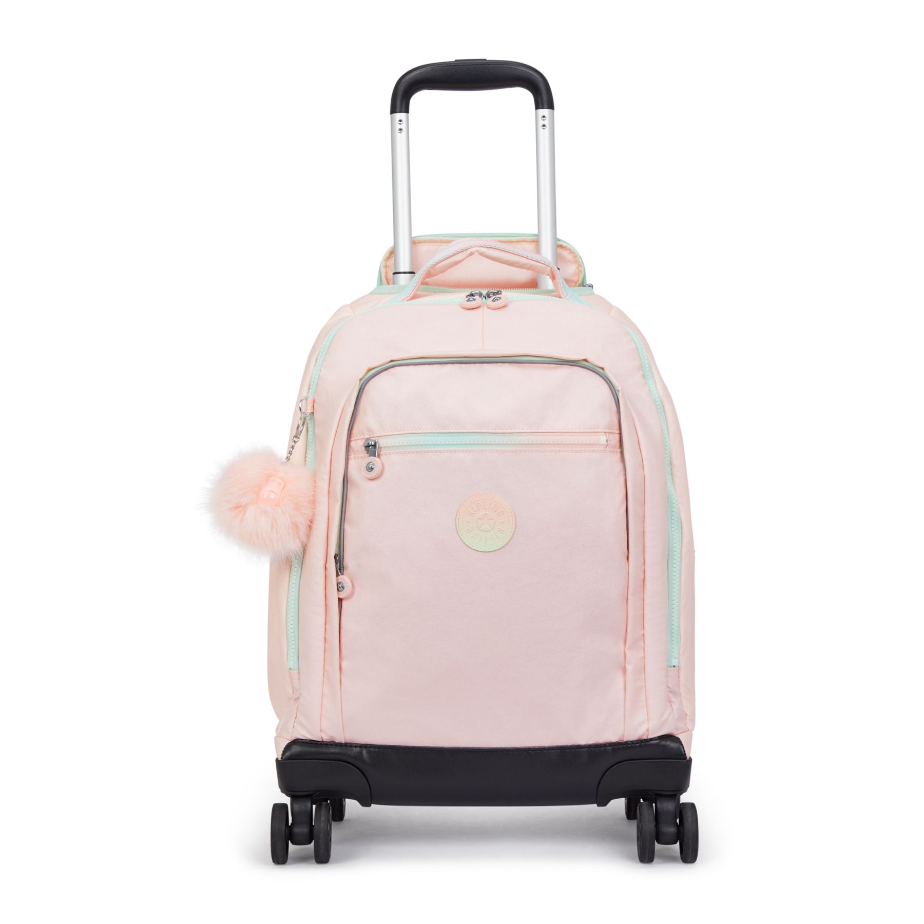 NEW ZEA Grand sac à dos à roulettes pour enfants avec protection pour ordinateur - Blush Metallic