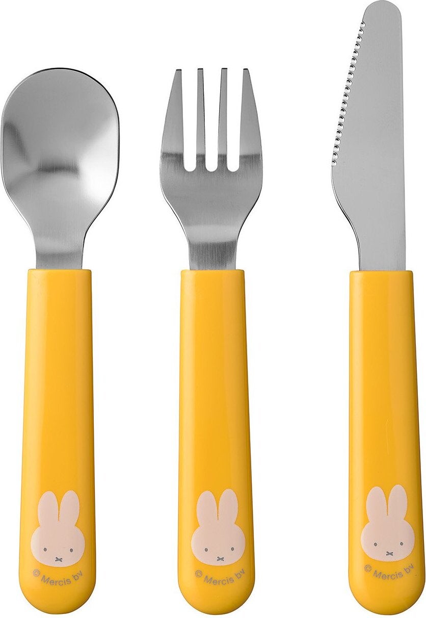 Mepal kinderbestekset Mio geel 3-delig