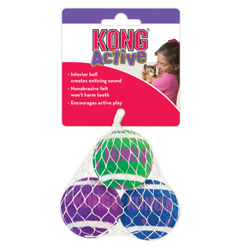 Bolas de tênis Kong Active para gatos
