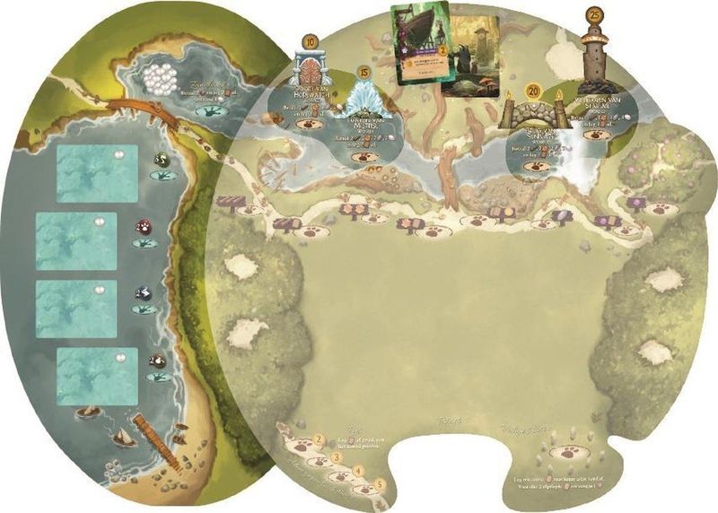 Everdell - Pearlbrook: Uitbreiding met rivierbord, parelverzameling en nieuwe boswezens!