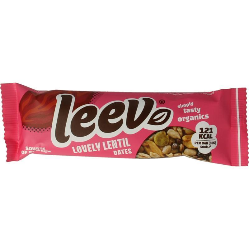 Leev Lovely Lentil Bar Dates 30 Gram