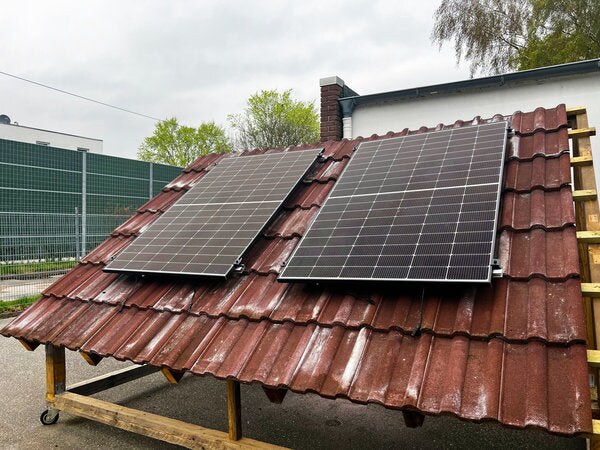 Roof M|Balkonkraftwerk 800W/870Wp|Ziegeldach|EZ1-M&JA Solar 435 Bifazial