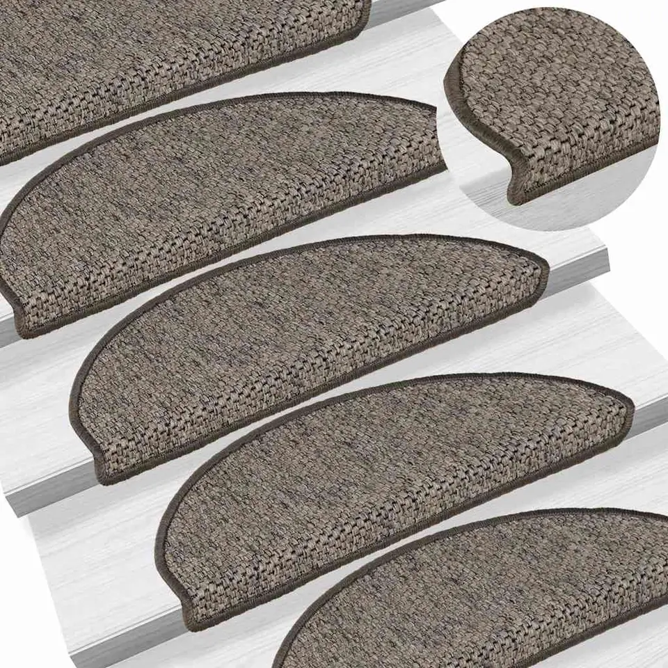 vidaXL - Trapmat - Antraciet - Stof - 65 x 21 x 4 cm - 15 stuks