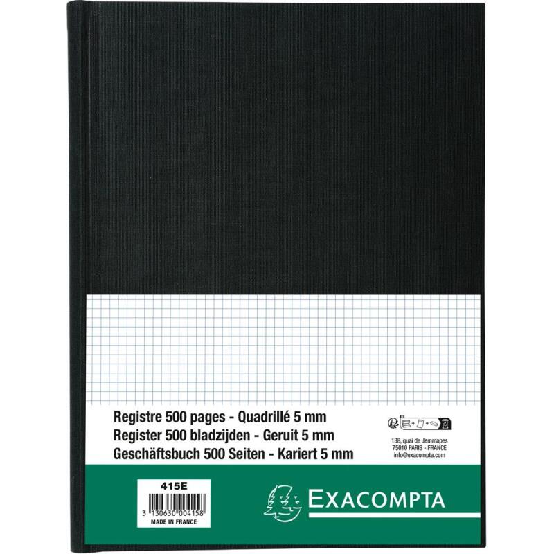 Registre 29,7x21cm 5x5 folioté 500 pages