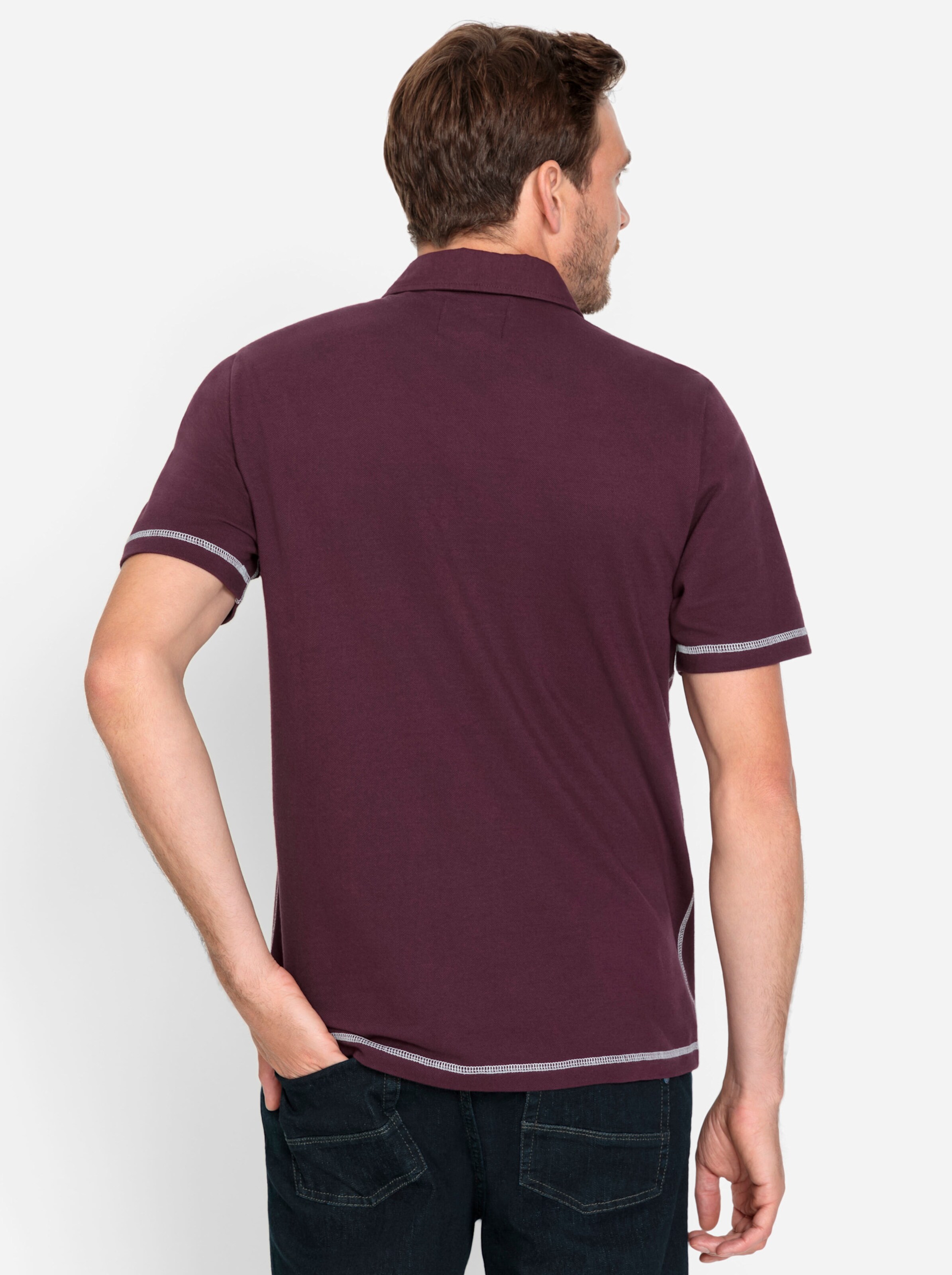 Catamaran Kurzarm-Poloshirt in burgund