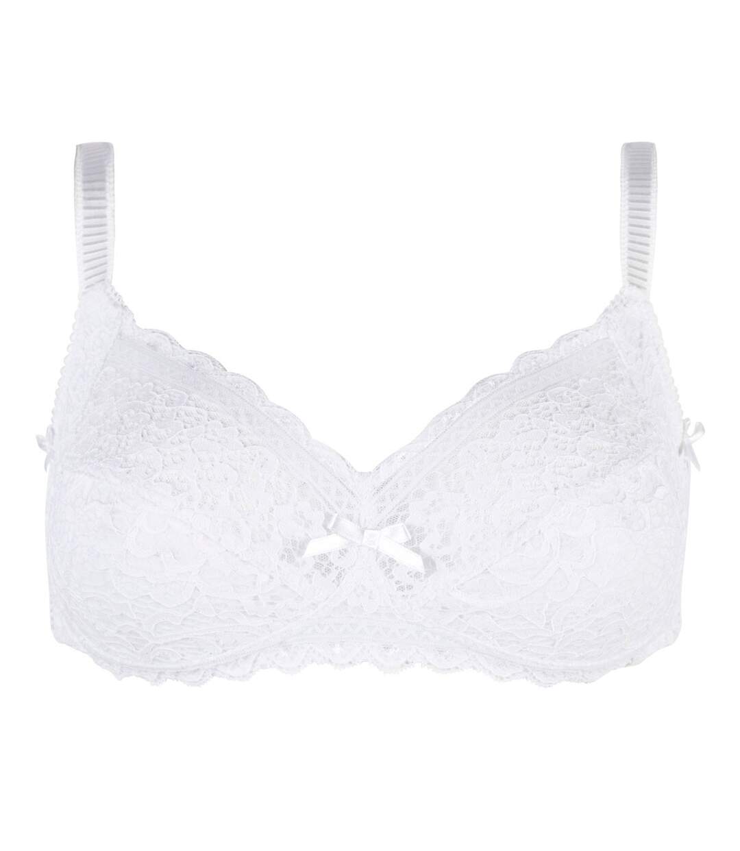 Soutien-gorge souple sans armatures blanc Elena