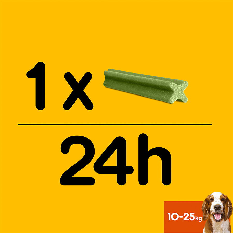 Pedigree Dentastix Petiscos Dentais Frescos para Cães de Porte Médio