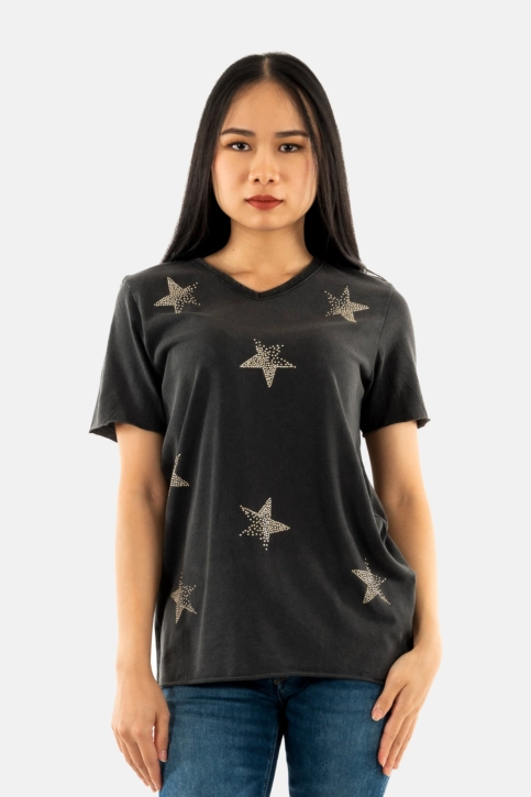 Tee shirt only lucy black diamond stars