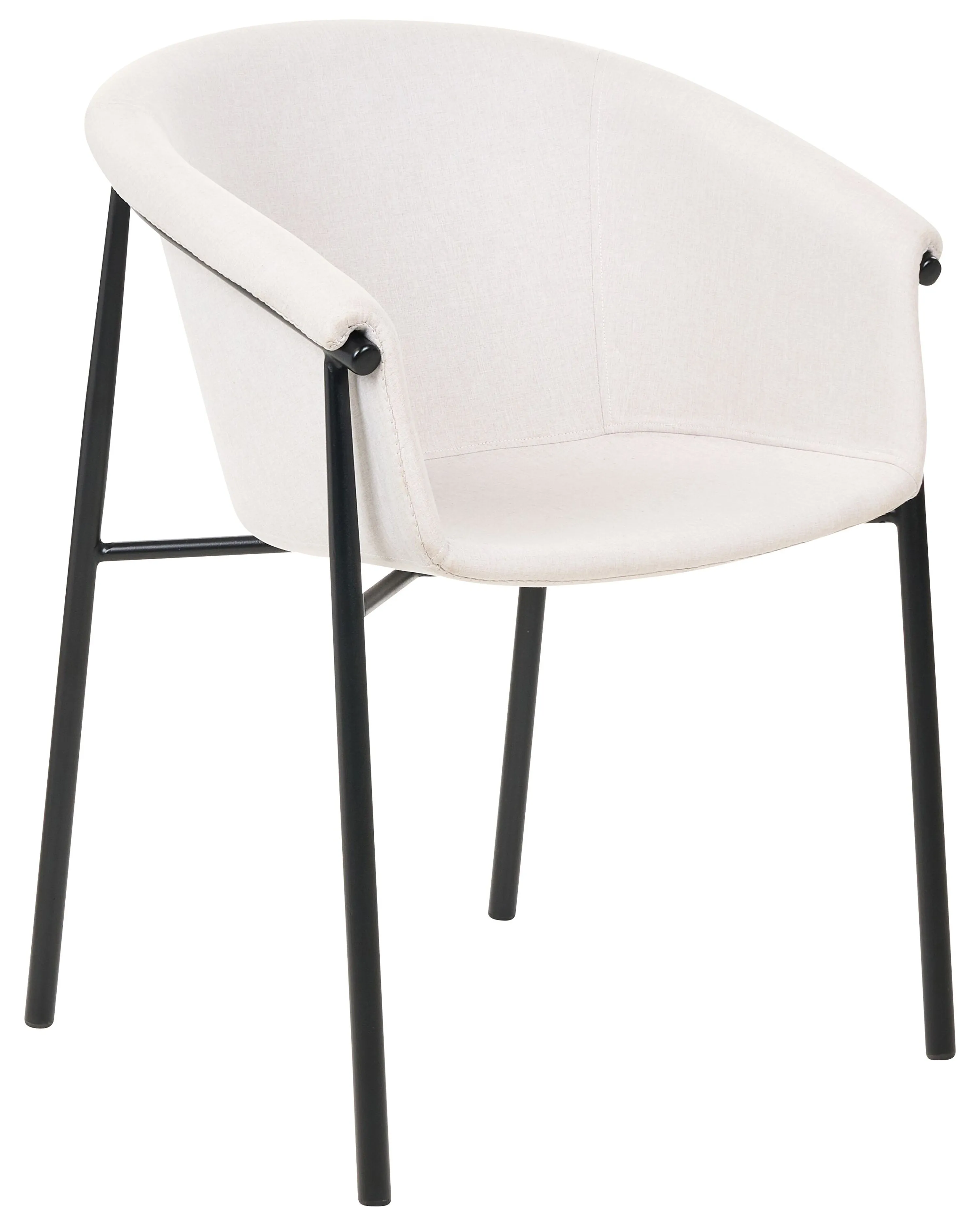 Set van 2 eetkamerstoelen AMES Lichtbeige
