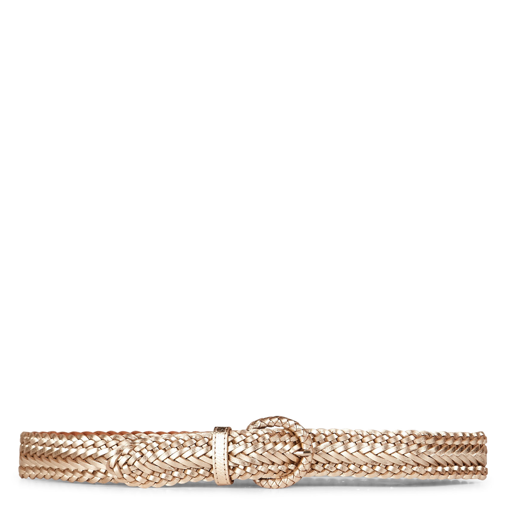 ENZO - Ceinture tressée en cuir| Doré