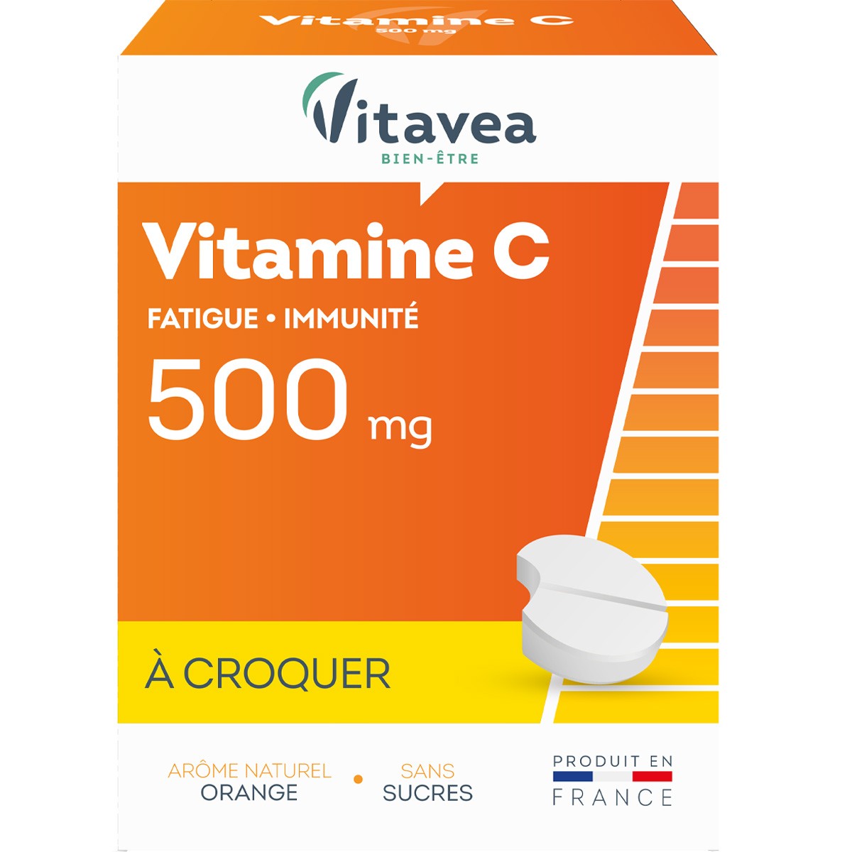 Vitamine C 500 - Orange - A croquer - 3 mois