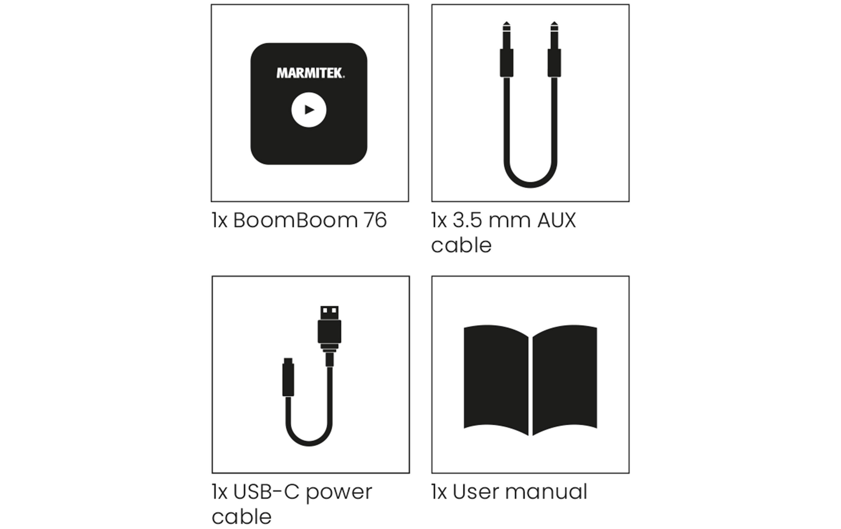 Bluetooth Empfänger BoomBoom 76Bluetooth-Empfänger mit NFC