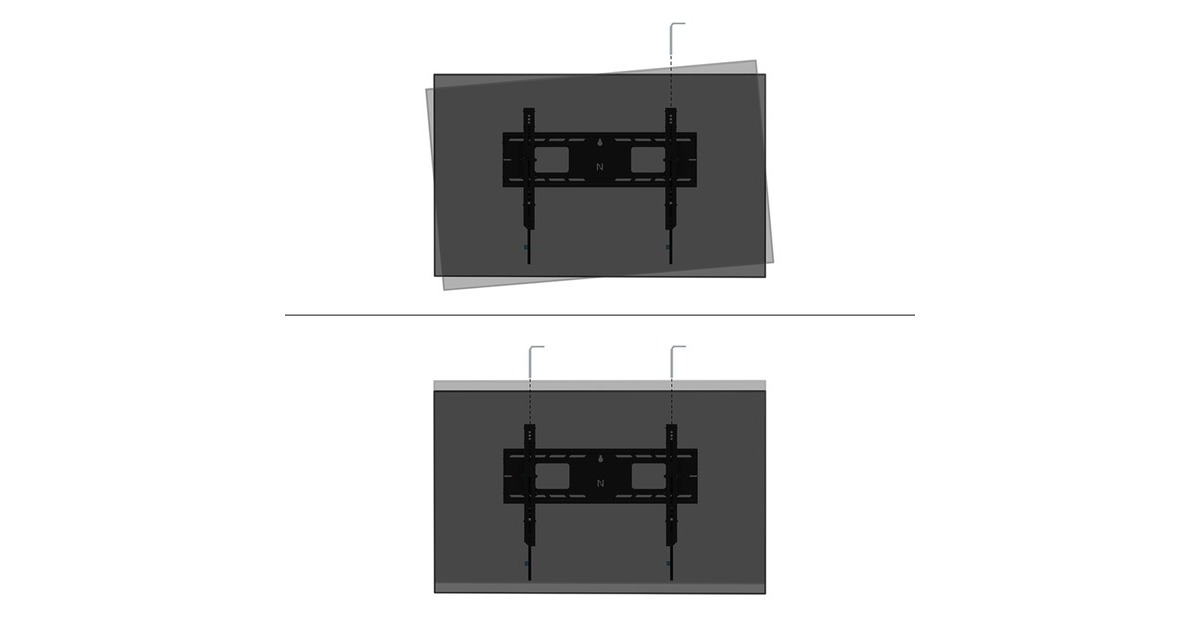 NeomountsWL35-750BL16 kantelbare wandsteun bevestiging  (Zwart)