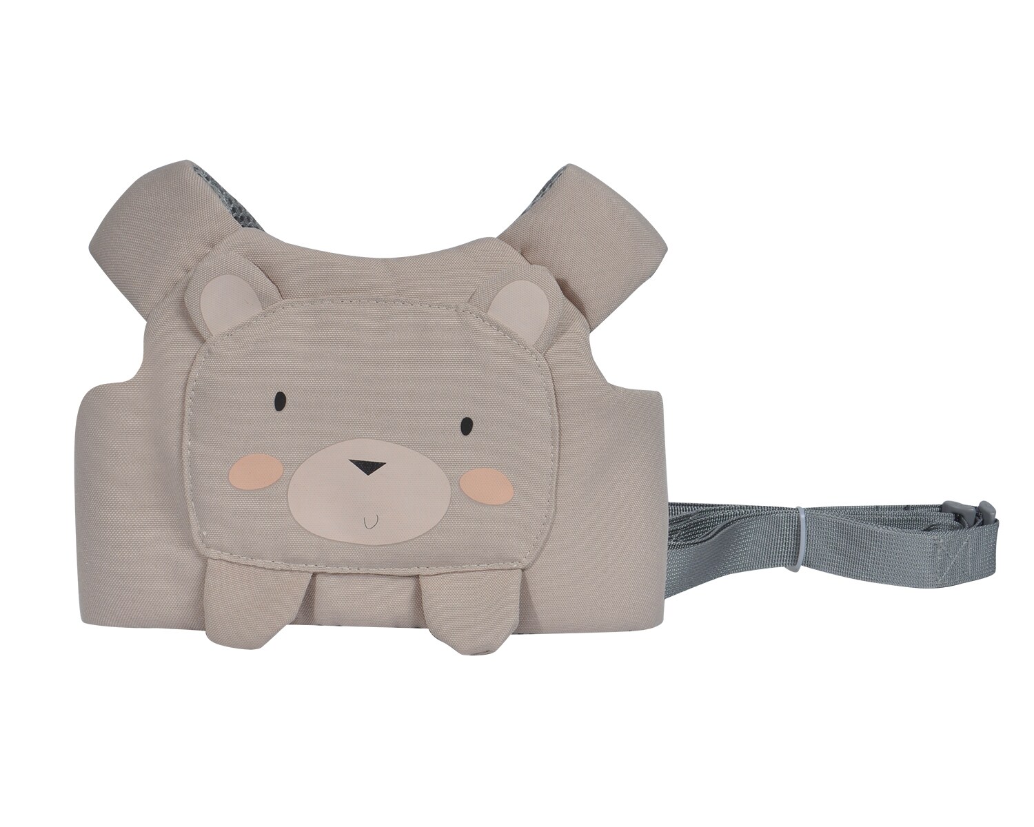 Kikkaboo Babylaufgurt Länge 90cm Kinder-Sicherheitsgurt Laufhilfe 3D-Druckdesign beige