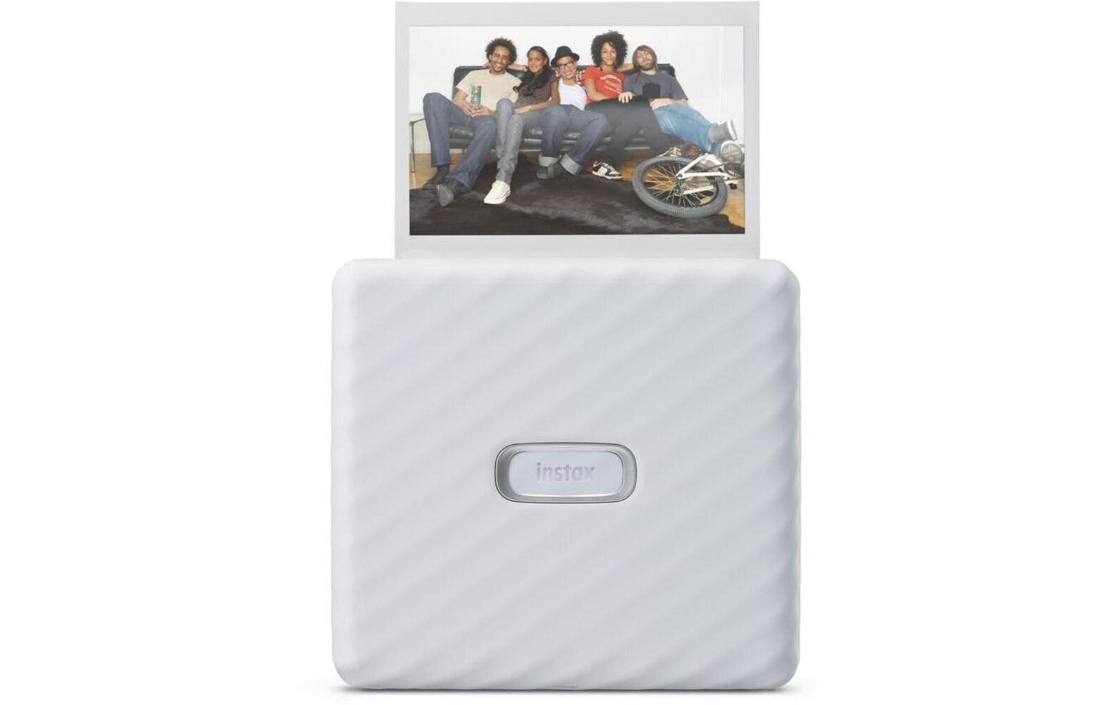 Mobiler Drucker Instax Link Wide Ash White<br>Smartphone-Polaroid-Drucker mit Bluetooth-Verbindung