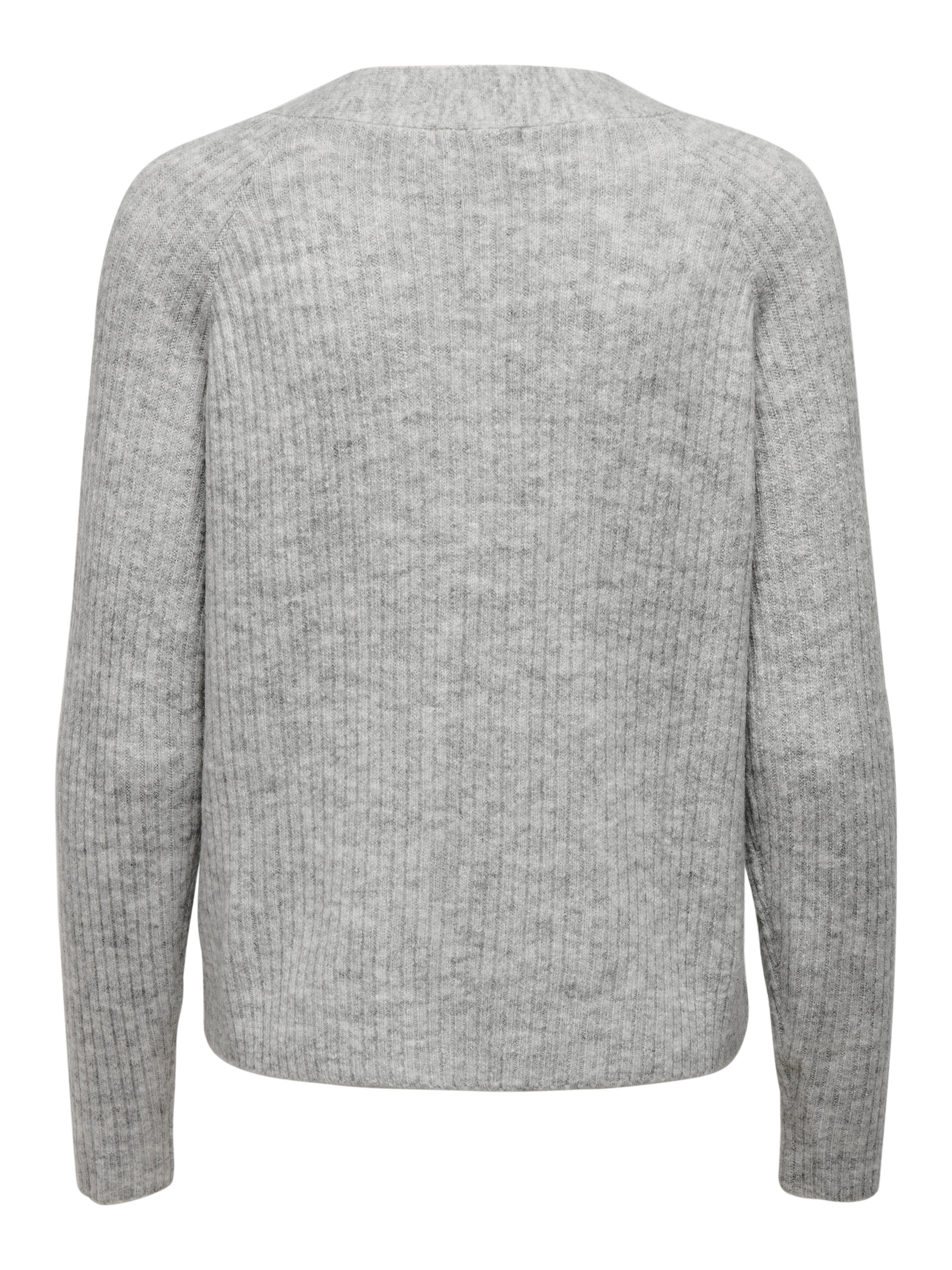 ONLCAROL Strickjacke Light Grey Melange