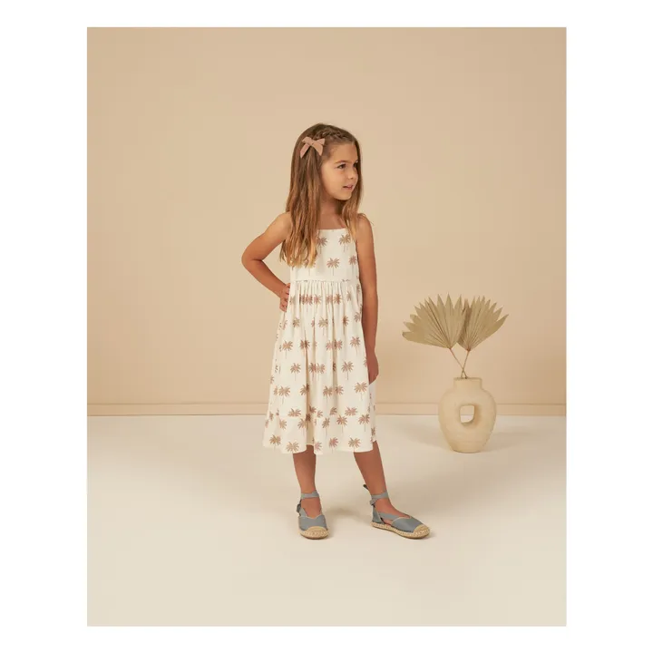 Rylee + Cru Robe Ava Palmiers | Ecru