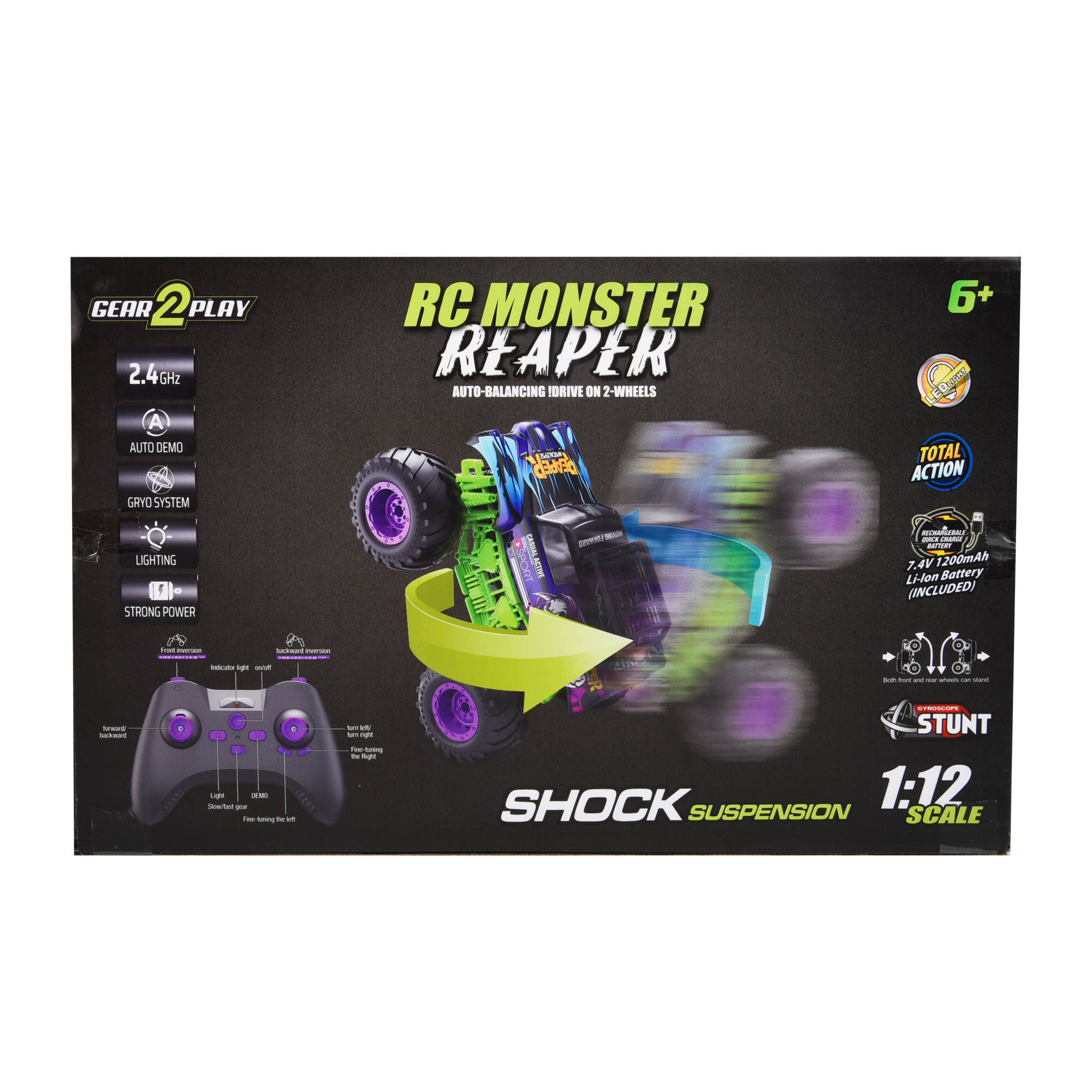 Gear2play RC Monster Reaper Monstertruck 1:12
