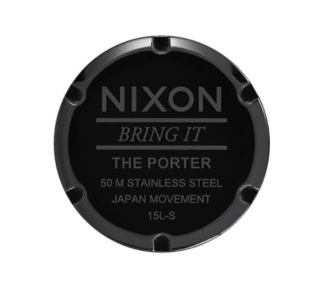 Nixon Porter Leather All Black