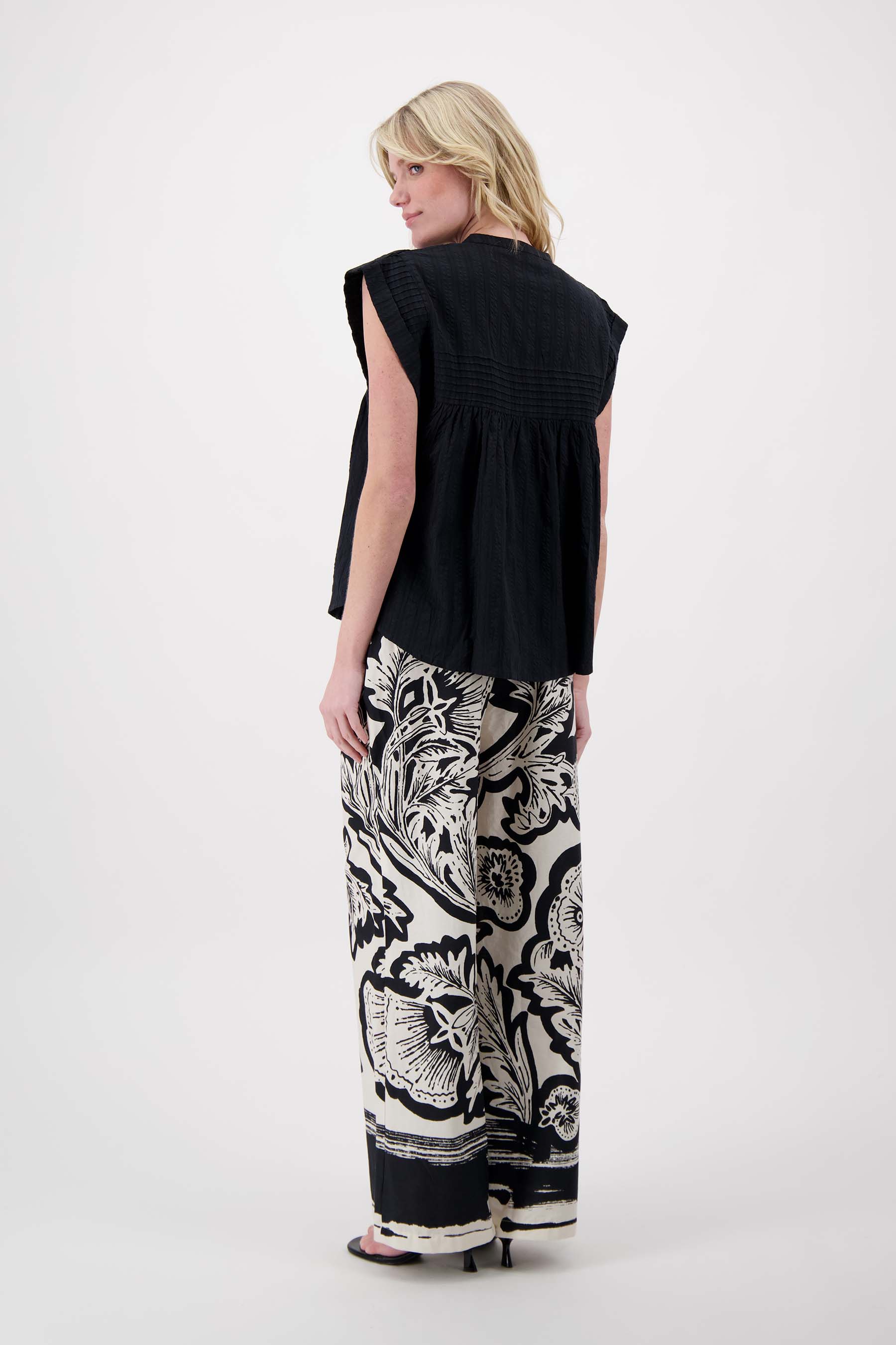 broek met borderprint