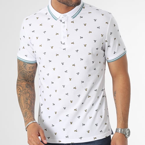 Polo Manches Courtes Blanc