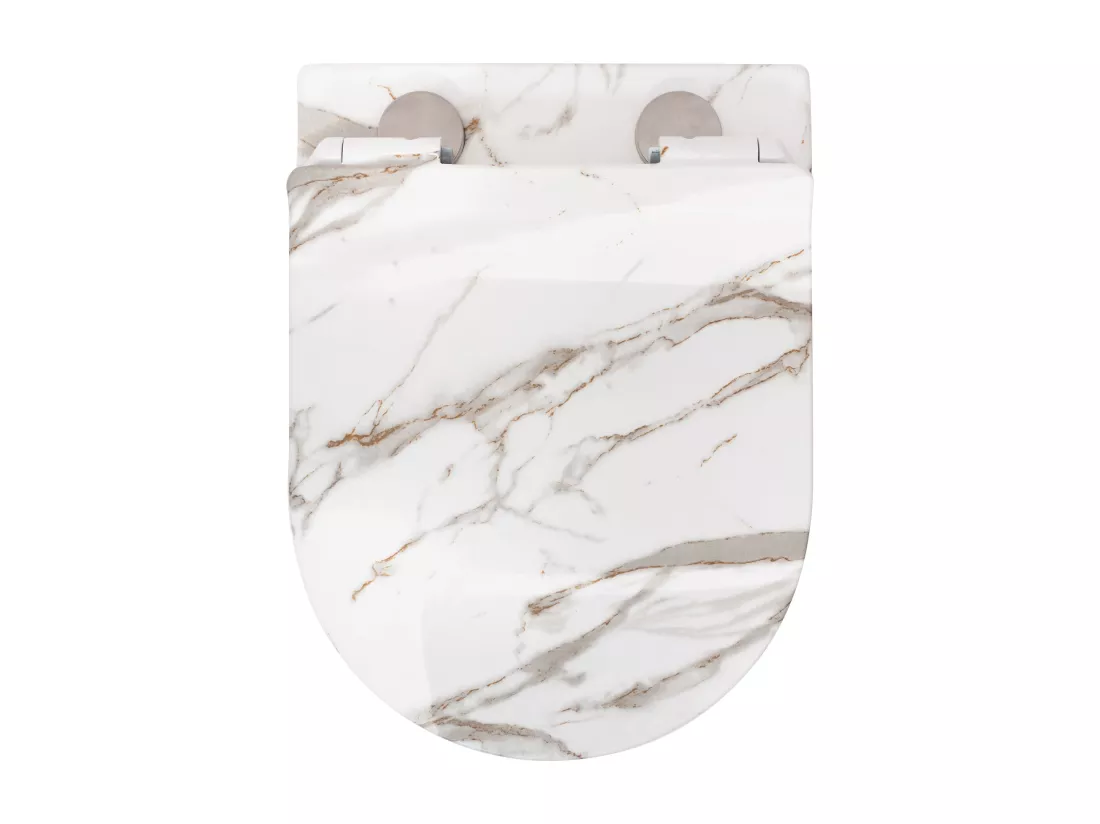Cuvette Wc Suspendue Rea Carlos Duroplast/Slim/Zm Lava Shiny Grey