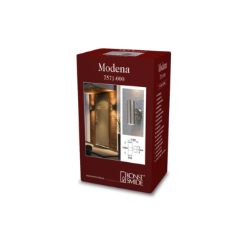 Konstsmide wandlamp Modena twin RVS