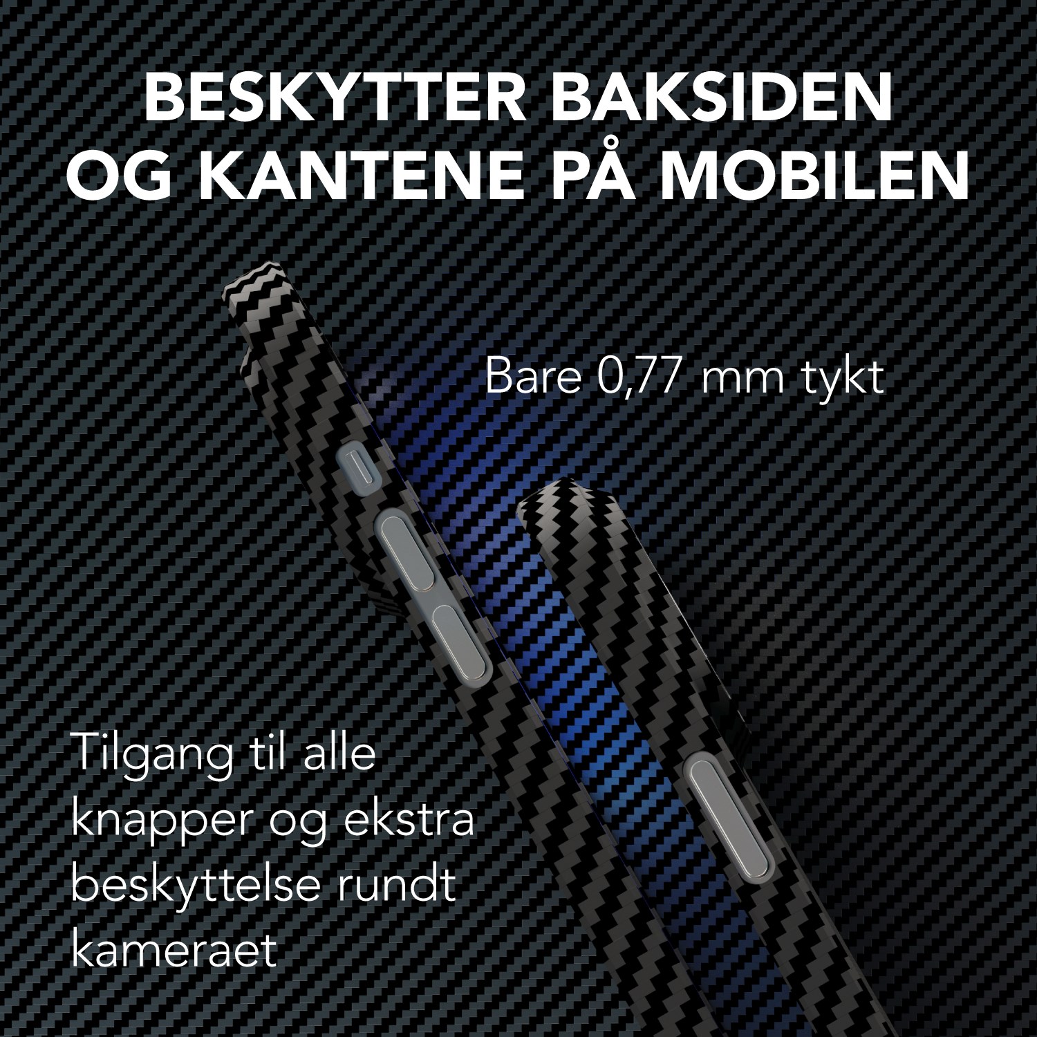 Linocell Premium Kevlar Robust deksel for iPhone 13 Pro Max Svart
