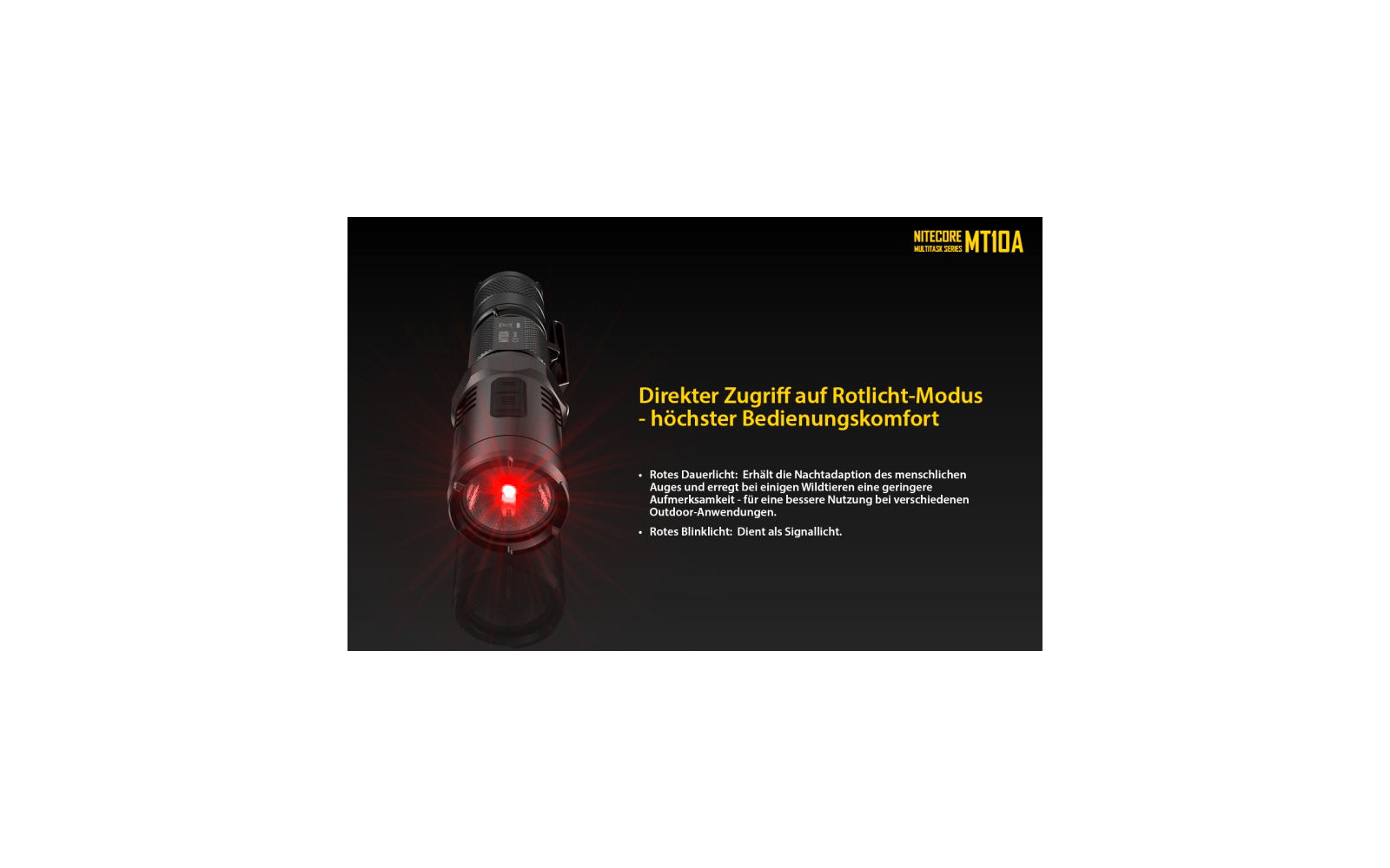 Nitecore Taschenlampe  MT1A