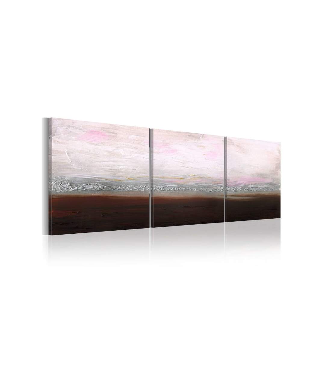 Paris Prix - Tableau Peint à La Main côte Calme 50x150cm