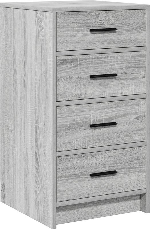 vidaXL - Sideboard - Grijs Sonoma - Gelaagd Hout