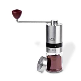 Pro Koffiemolen â€“ Handmatig â€“ Bonenmaler - Koffiebonen Maler â€“ Koffiemaler stalen schijven â€“ 6 verstelbare standen â€“ Incl Deksel - VDN