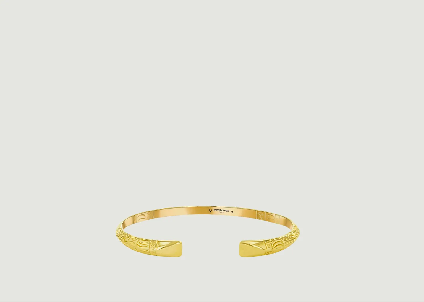 Bracelet Toky biseauté gold en vermeil 24kt Unchained Paris