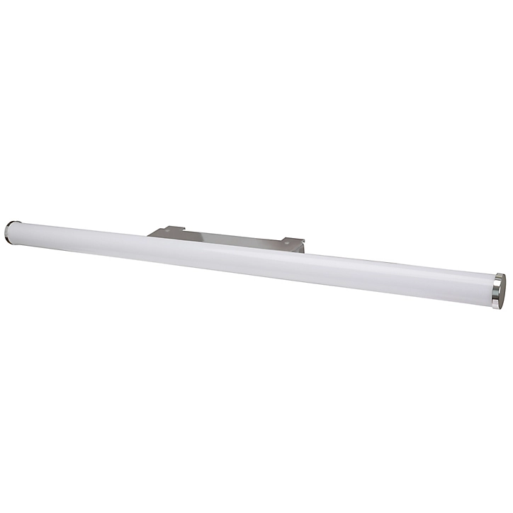 Applique murale Yucata LED intégrée 800lm 8W IP44 Ø4,1cm blanc neutre GoodHome argent