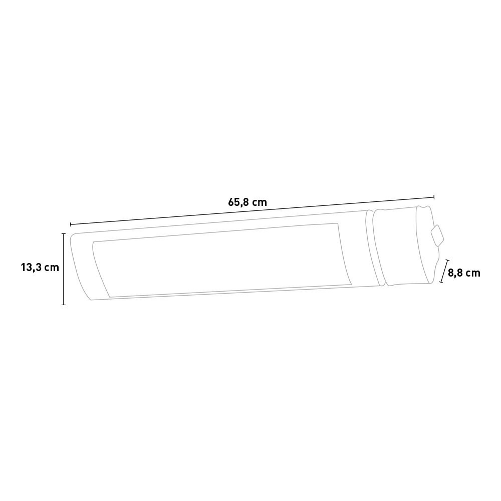 Lampe infrarouge 2000w telecommande sined warm irb black 2000