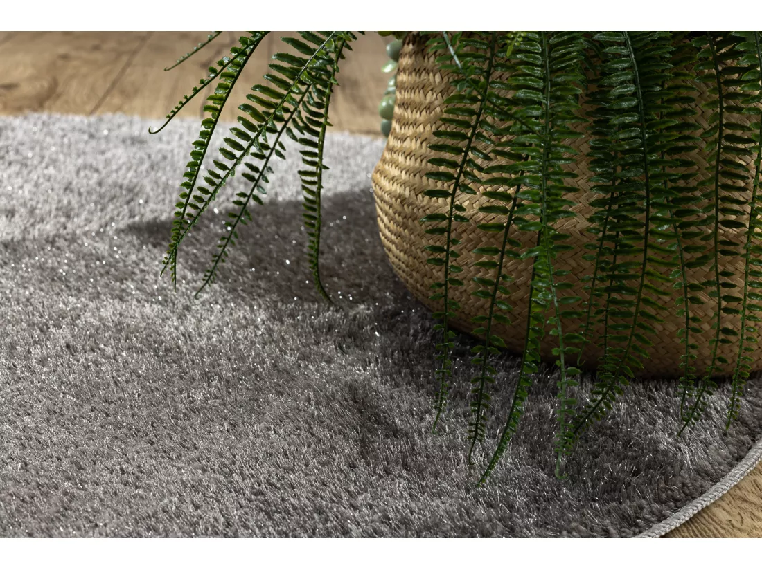 Tapis de salle de bain SYNERGY cercle, glamour, antidérapant, doux - cercle 100 cm